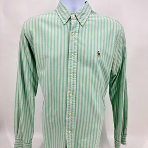 Ralph Lauren Polo Dress Shirt embroidered logo Classic Fit Oxford button-up